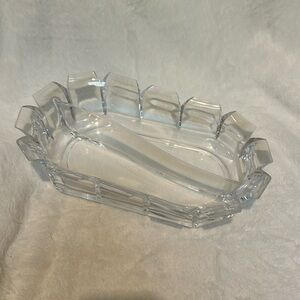 Vintage William Bounds Grainware Regal Lucite Oval Divided serving Dish MCM